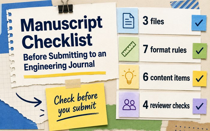 Manuscript Checklist Before Submitting to an Engineering Journal