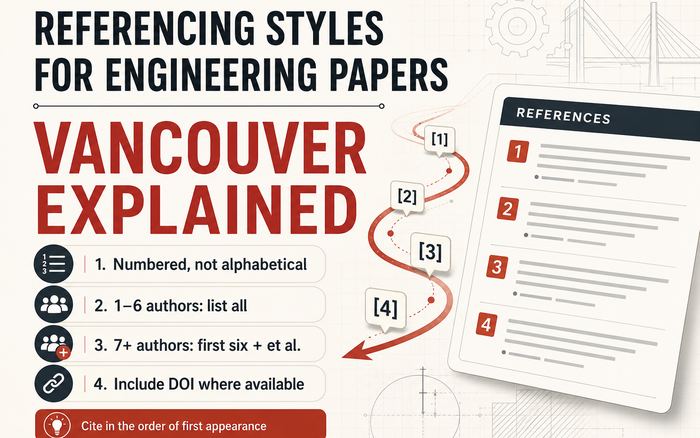 Referencing Styles for Engineering Papers: Vancouver Explained