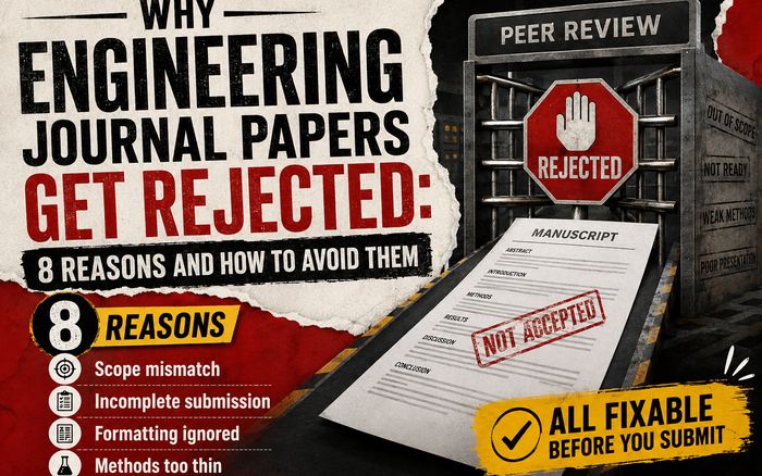 Why Engineering Journal Papers Get Rejected: 8 Reasons and How to Avoid Them